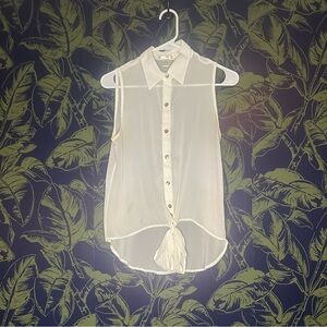 Bozzolo sheer, sleeveless blouse